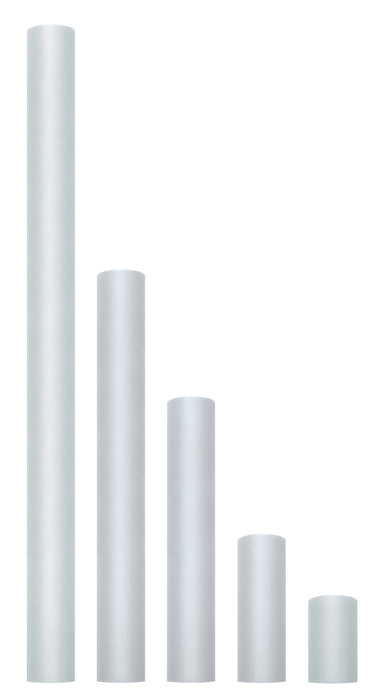Dekostoff Tüll 0,15m x 9m Grau