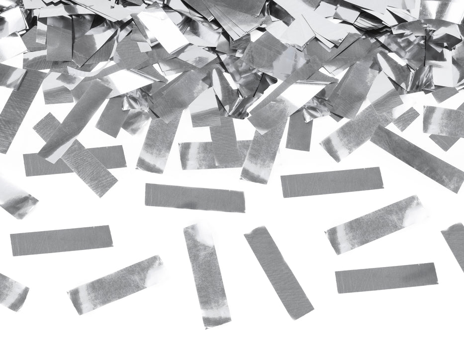 Konfettishooter Silber 80cm