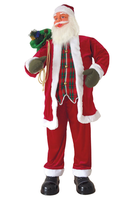 Weihnachtsmann mit Bewegung und Ton | 180 cm