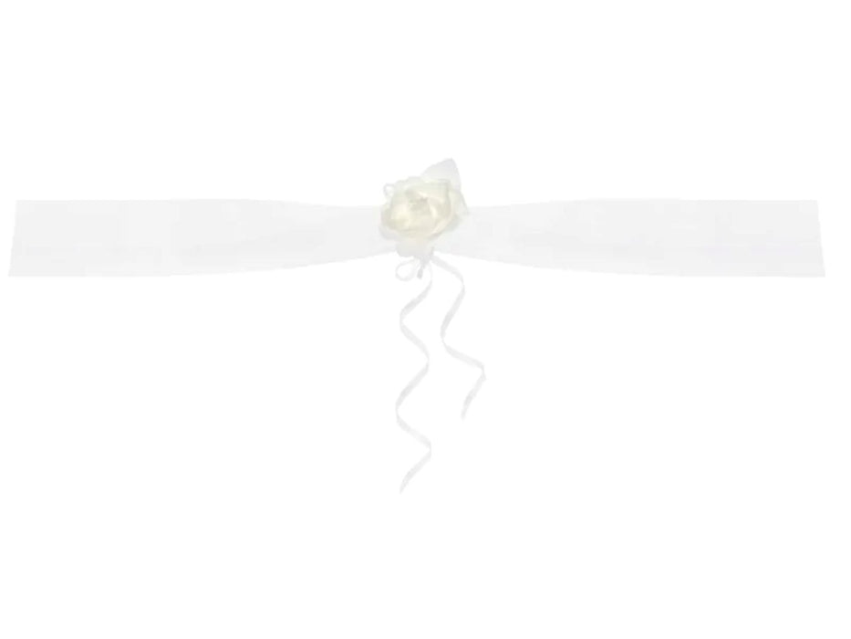 Organza Girlande Weiß 1,8 m | 2 Stück