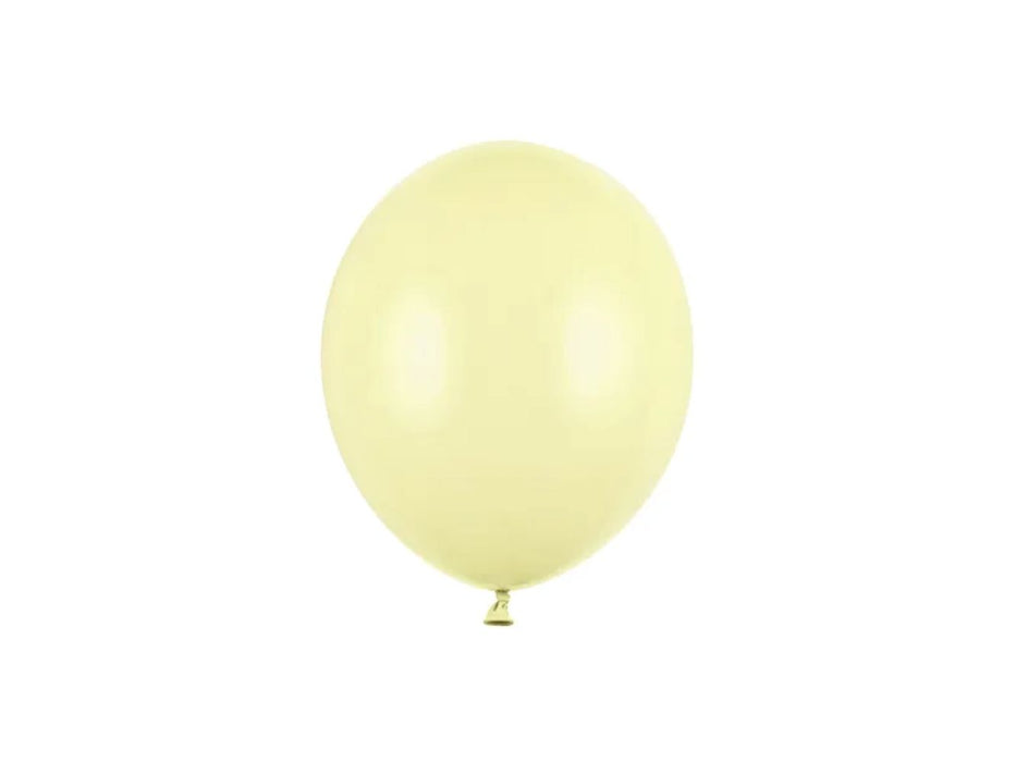 100 Stk. Luftballon Ø12cm "Uni Pastell" | Light Yellow