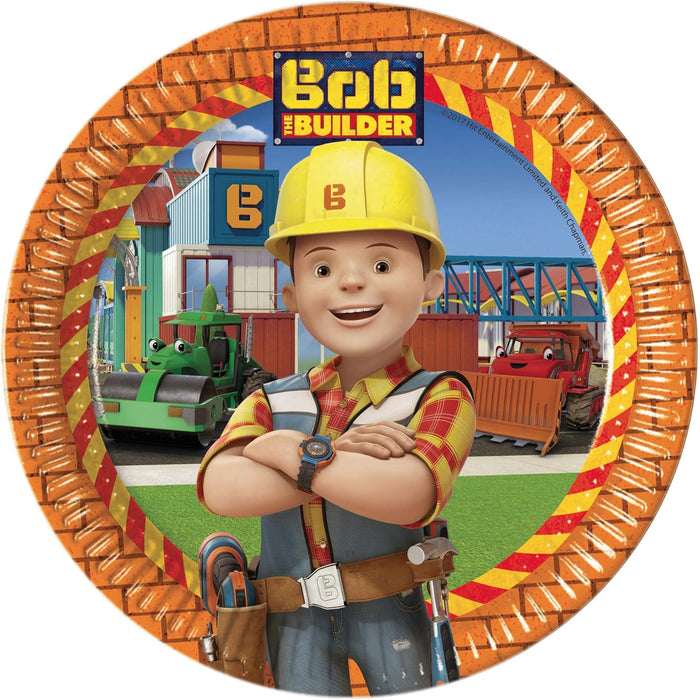 Pappteller "Bob the Builder" | Ø23cm/8Stk.