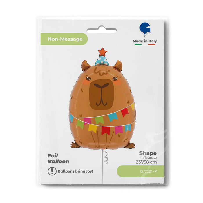 Shape Folienballon Wasserschwein "Capybara" | 56cm