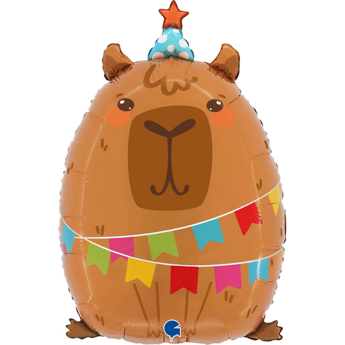 Shape Folienballon Wasserschwein "Capybara" | 56cm