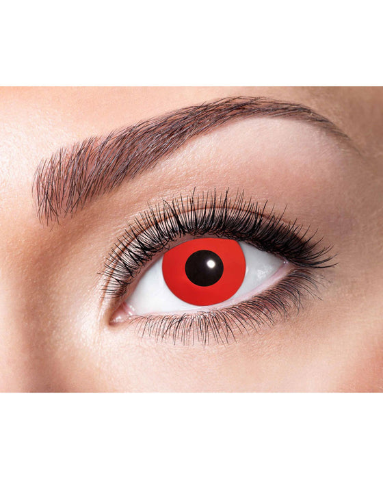 One Week Motiv Kontaktlinsen "Roter Teufel" | (w03)
