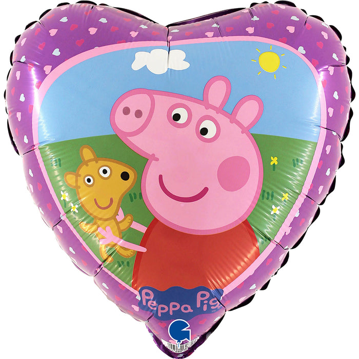 Folienballon Lose - Peppa Pig und Teddy 18" - HF18 Non-Metallic