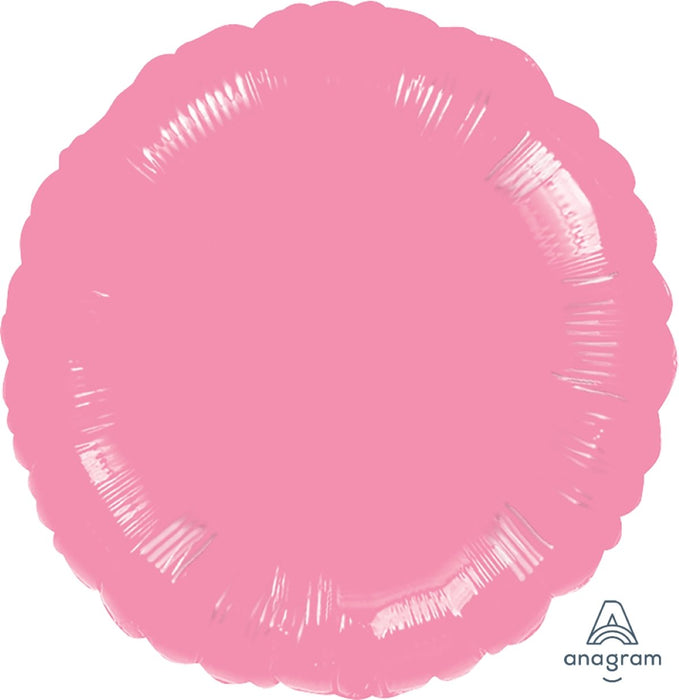 ABC18 Folienballon Uni Rosa | ca. 45 cm