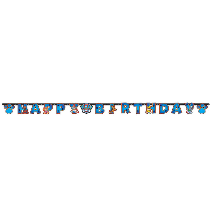 Amscan "Paw Patrol" Girlande Happy Birthday 179,8 x 13,7 cm - 9903823 | Hunde Motiv Kinder Geburtstag