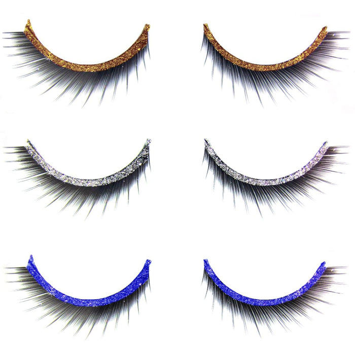 Künstliche Wimpern Glitter Stripes