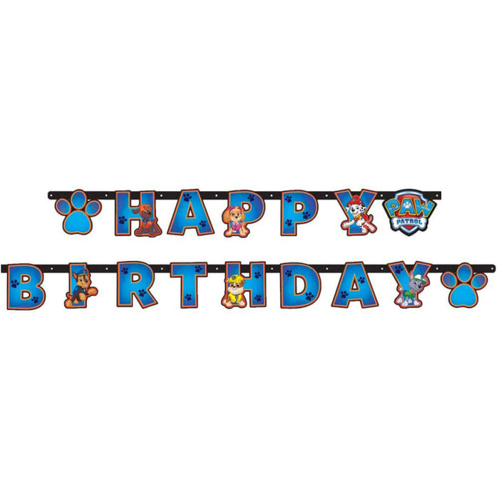 Amscan "Paw Patrol" Girlande Happy Birthday 179,8 x 13,7 cm - 9903823 | Hunde Motiv Kinder Geburtstag