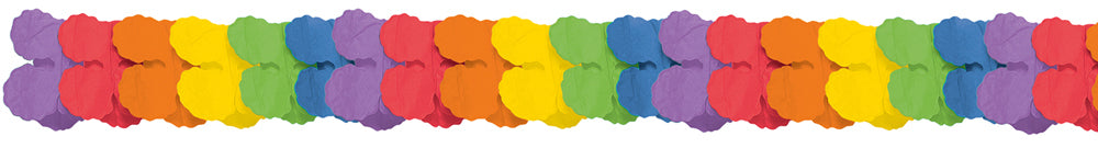 Papier Girlande 365 x 17cm | Regenbogen