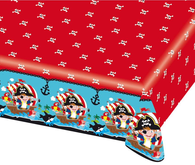 Tischdecke 180x120 cm - "Kleiner Seeräuber" - Piraten Party Dekoration