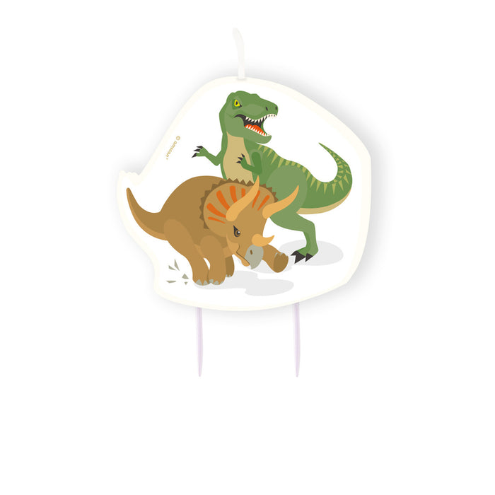 "Happy Dinosaurier" | Geburtstagskerze 10 cm
