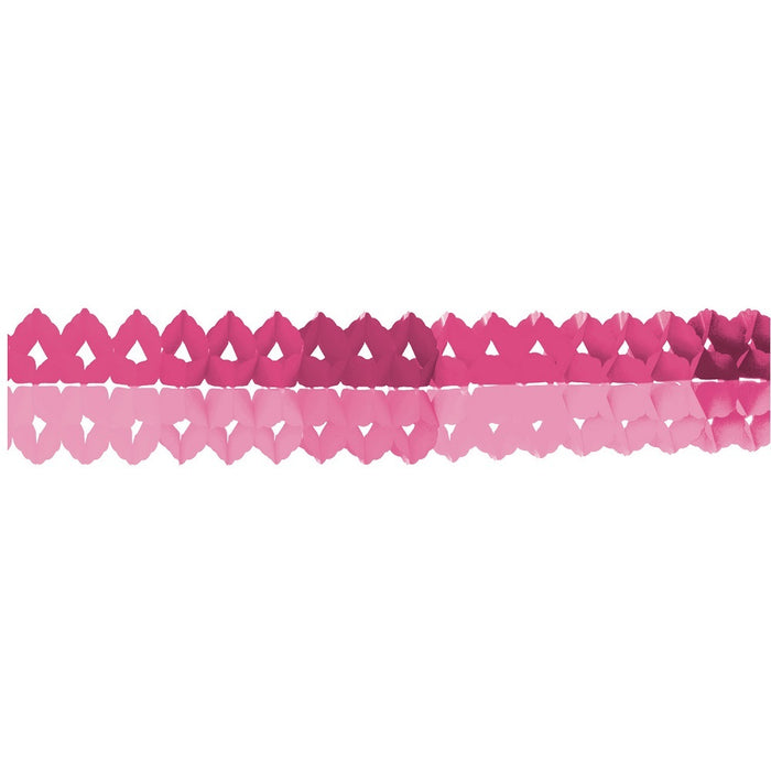 "Hot Pink" Mini Girlanden Rosa / Pink 200 cm - 2 Stück