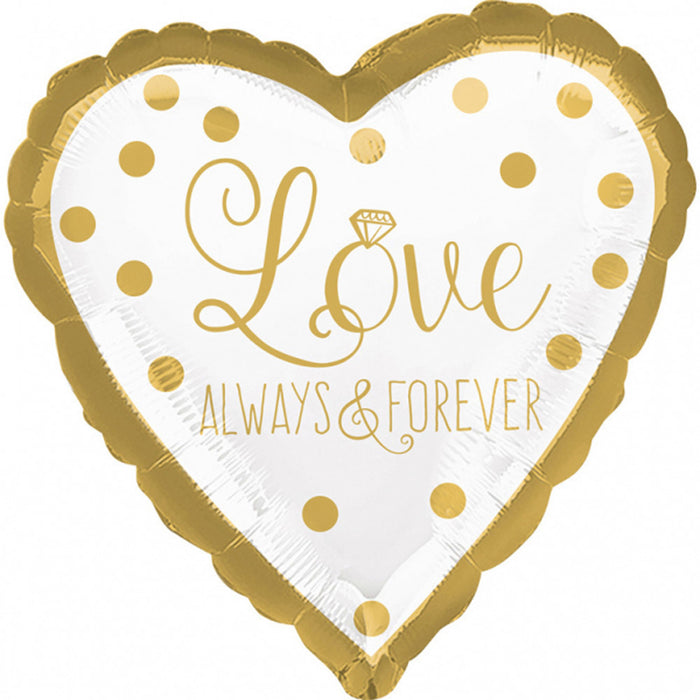 ABC18 Folienballon "LOVE" Herz | Ø43cm
