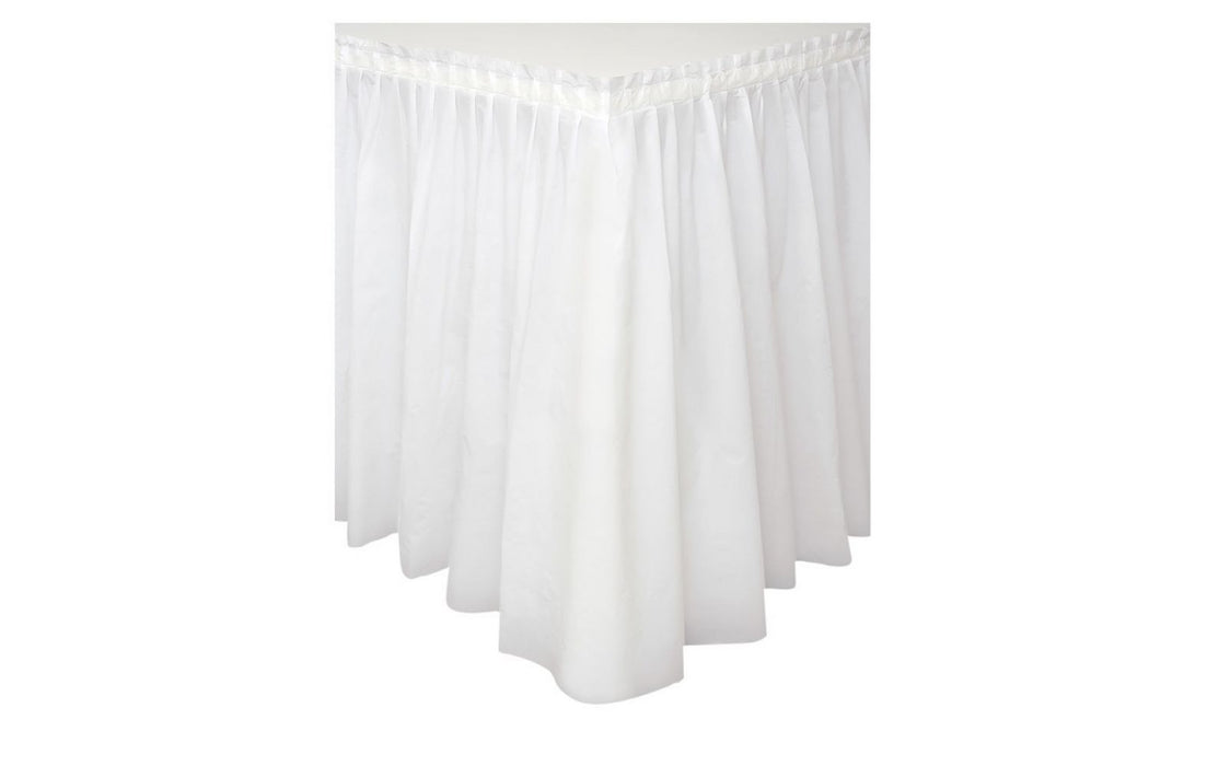 Tischschürze 74x426cm Weiss