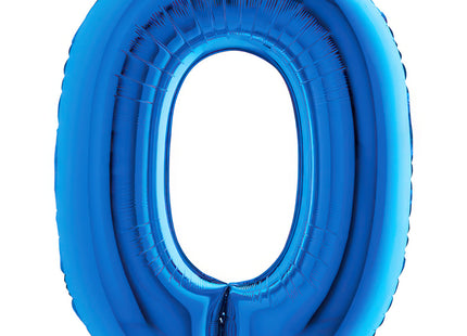 Riesenzahl Folienballon 40"/102cm | Blau #0