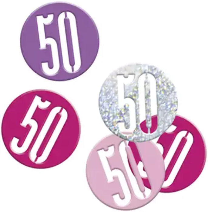 Konfetti Metall Glitz 14g #50 Pink
