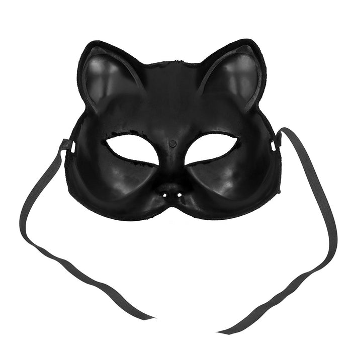 Augenmaske Halbmaske "Schwarze Katze"