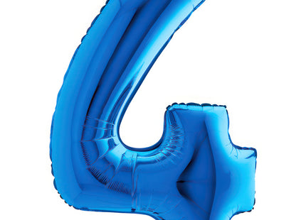 Riesenzahl Folienballon 40"/102cm | Blau #4