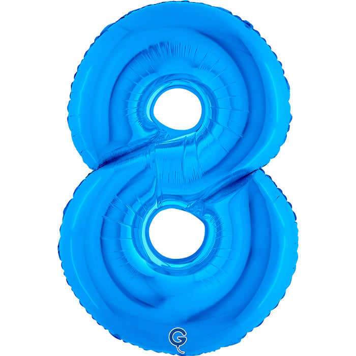 Riesenzahl Folienballon 40"/102cm | Blau