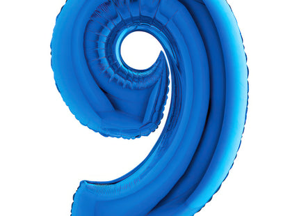 Riesenzahl Folienballon 40"/102cm | Blau #9