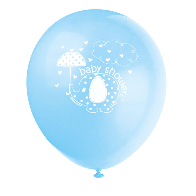 Latexballon Ø30cm Elephant Blau 30cmØ 8Stück