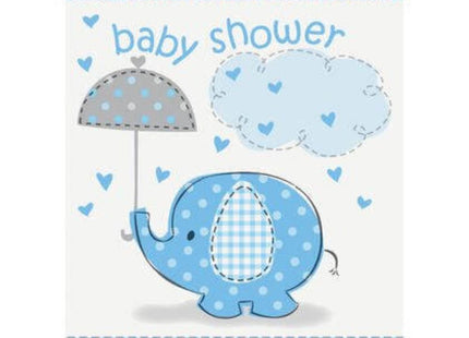 Einladung Elephant Blau 8Stück