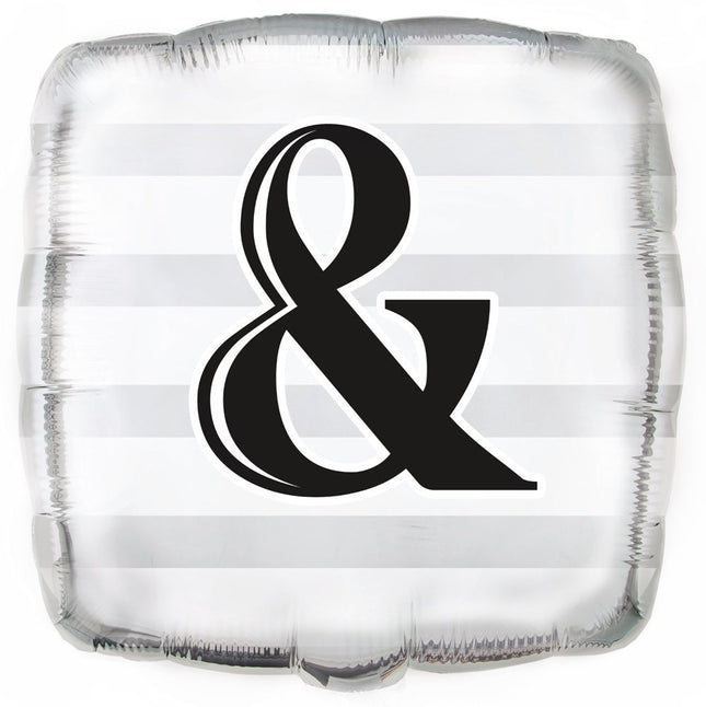 ABC18 Hochzeit #& ø45cm Silber