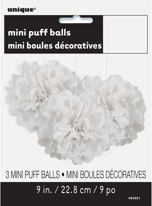 Wabenball Fluffy 23cm/3St. Weiss