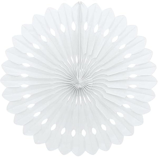 Dekofächer Uni 40cm/1St. Weiß