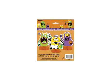 Tischaufsteller Silly Halloween Monsters 3Stk.