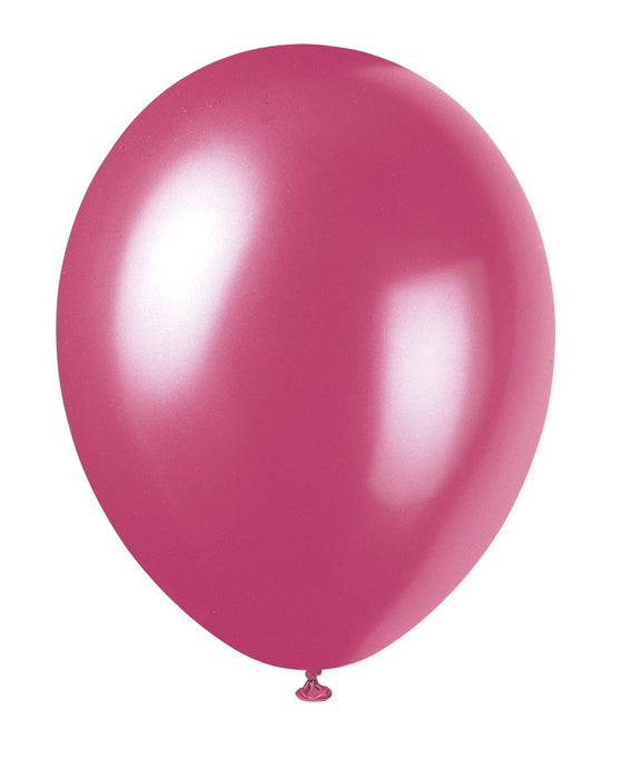 Latexballon Ø30cm Uni Metallic | 8Stk. - Magenta