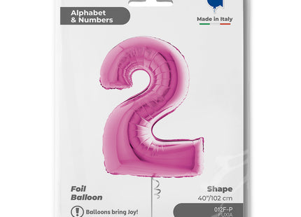 Riesenzahl Folienballon 40"/102cm | Pink #2