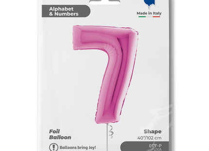 Riesenzahl Folienballon 40"/102cm | Pink #7
