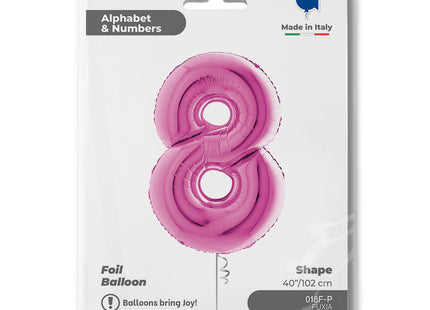Riesenzahl Folienballon 40"/102cm | Pink #8