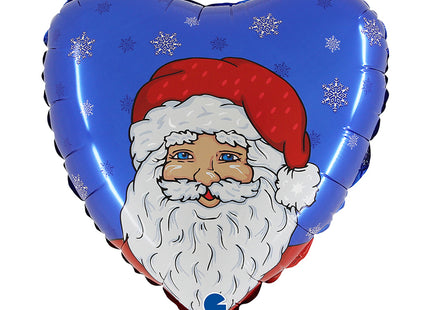 Folienballon lose - Weihnachtsmann blau 18" (Non-Metallic) - HF18