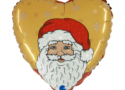 18" Folienballon lose - Weihnachtsmann gold | HF18