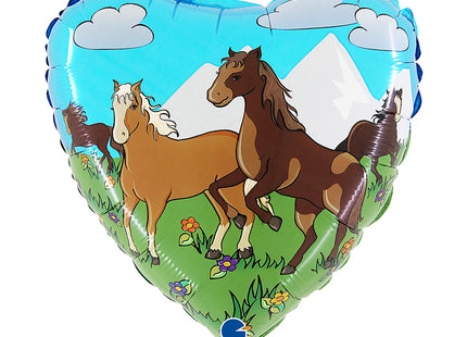 Folienballon Lose - Pferde 20 - 18" Non-Metallic