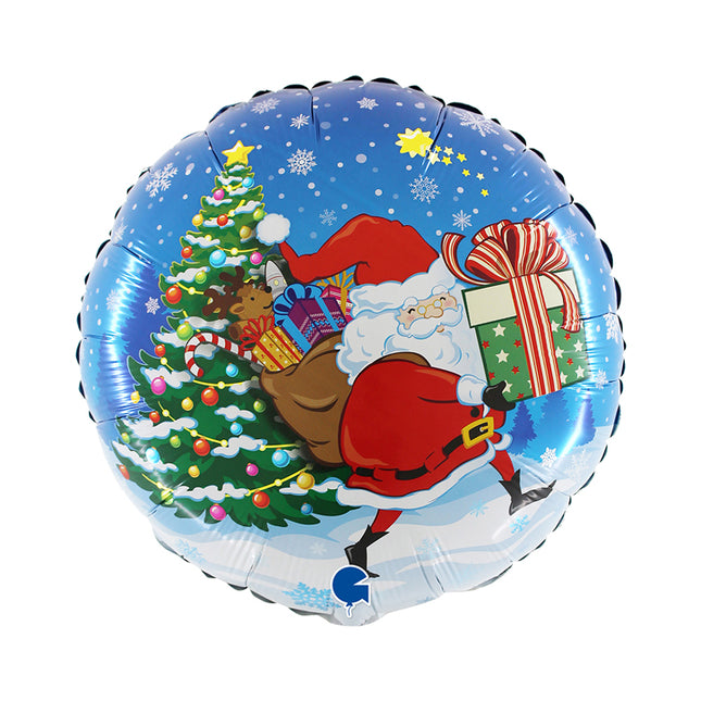 18" Folienballon "Christmas Santa" 46 cm (unverpackt)