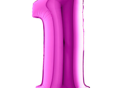 Riesenzahl Folienballon 40"/102cm | Lila #1