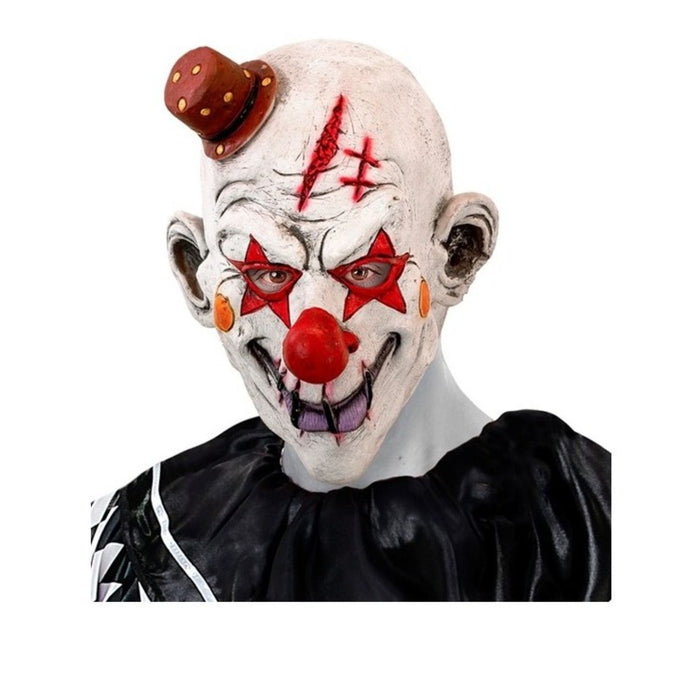 Halloween Maske Horror "Killerclown mit Minihut"