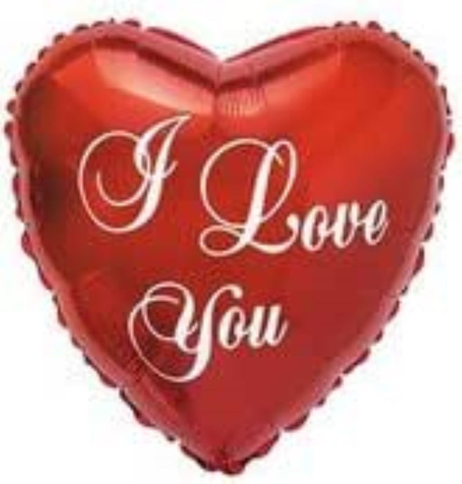 18"/Ø46cm Herz Folienballon "I love you"