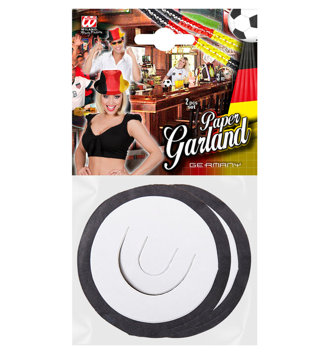 Deutschland Girlande 3 m - Ø 8 cm | 2er Set