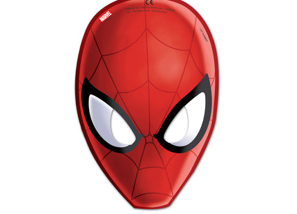 Maske Pappe Spiderman Web Warriors | 6 Stück