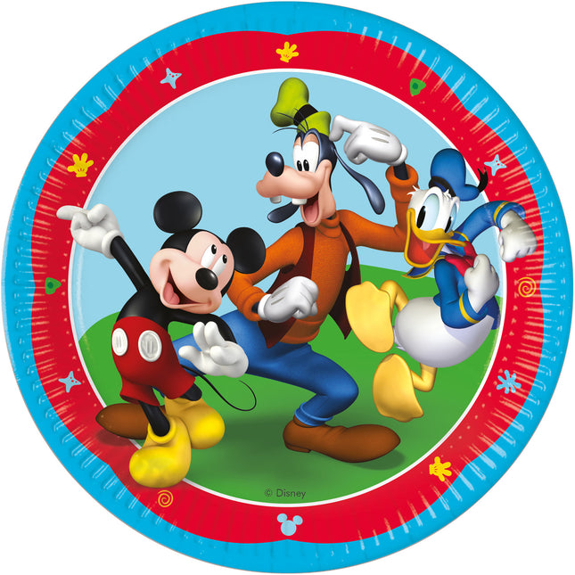 Pappteller Mickey 23 cm ø  | 8 Stück FSC