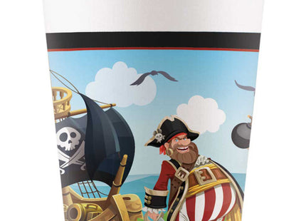 Pappbecher Pirat 200 ml | 8 Stück FSC