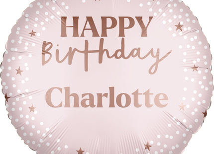 ABC18 Happy Birthday Personalisiert 46 cm ø | Pink