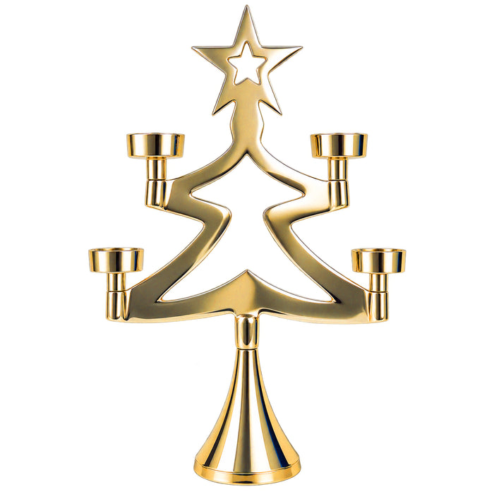 Weihnachtsdekoration Adventskranz Kerzenhalter | Silber / Gold