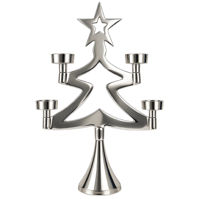 Weihnachtsdekoration Adventskranz Kerzenhalter | Silber / Gold